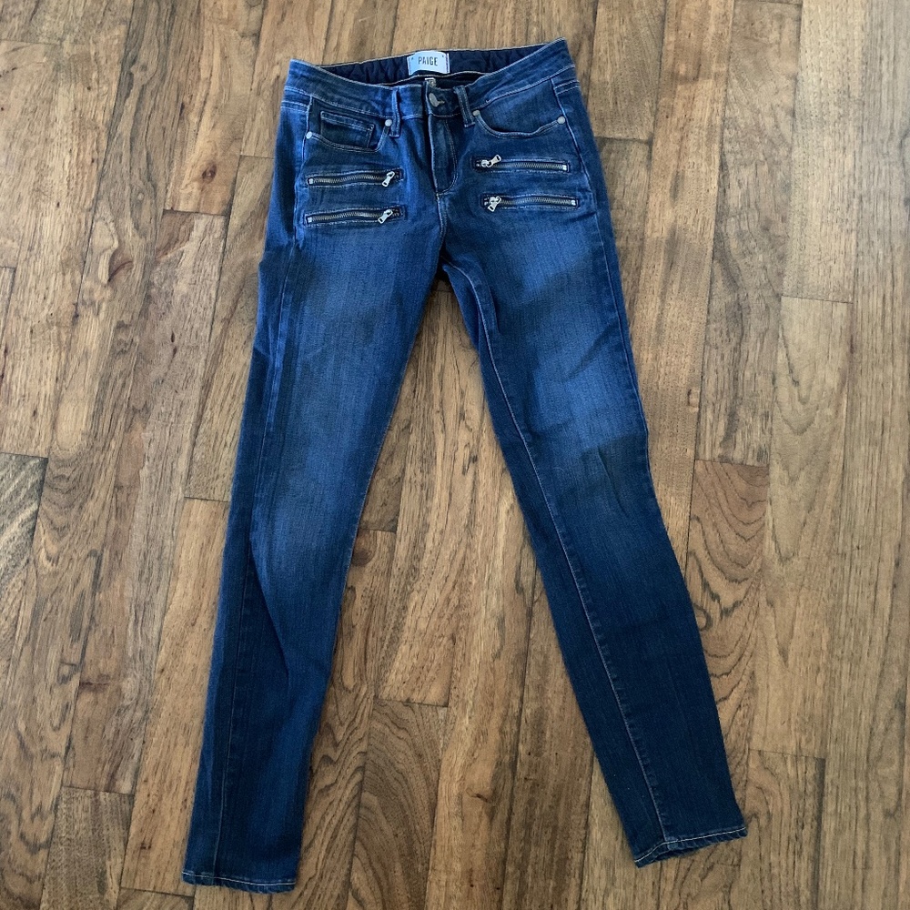 Paige Dark Wash Edgemont Skinny Jean